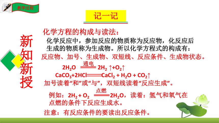 鲁教版化学九上同步课件：5.2 化学反应的表示（共20张PPT）