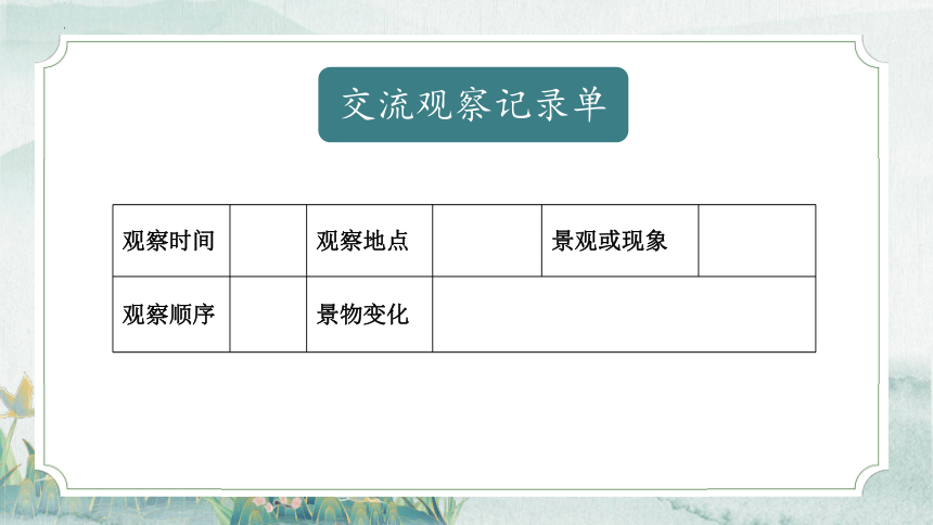 统编版五年级上册语文第七单元习作：____ 即景 课件(共32张PPT)