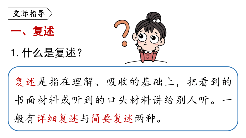 部编版八年级语文上册第5单元 口语交际：复述与转述 课件(共32张PPT)