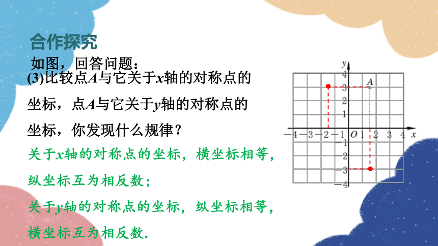 浙教版数学八年级上册 4.3坐标平面内图形的轴对称和平移第1课时 用坐标表示轴对称 课件(共21张PPT)