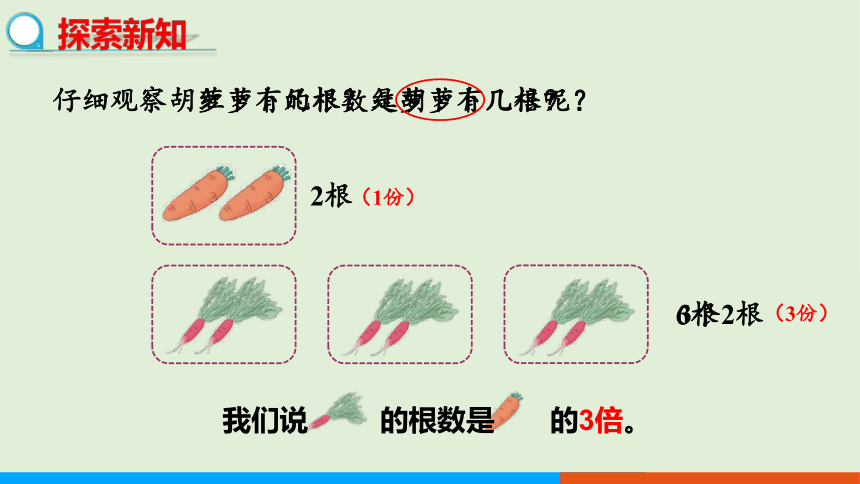 人教版数学三年级上册5.1 认识倍 课件（共19张PPT）