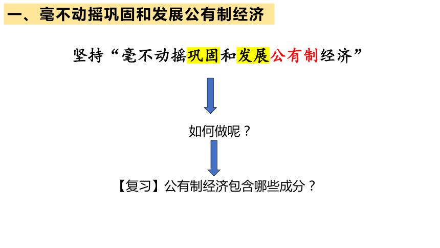 1.2坚持“两个毫不动摇”课件（共29张ppt）2023-2024学年高中政治统编版必修二经济与社会