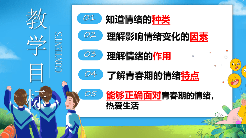 （核心素养目标）4.1 青春的情绪 课件(共26张PPT)-2023-2024学年统编版道德与法治七年级下册