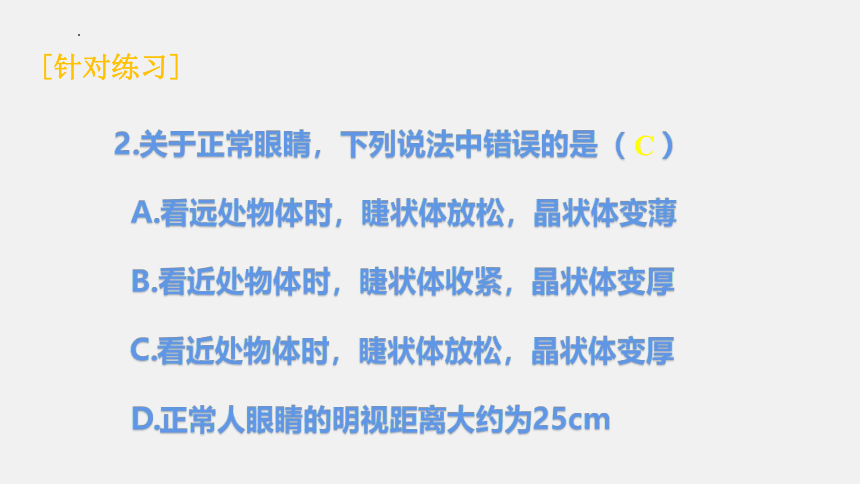 4.6《神奇的眼睛》课件 共2课时 (共48张PPT) 2022-2023学年沪科版八年级物理上学期