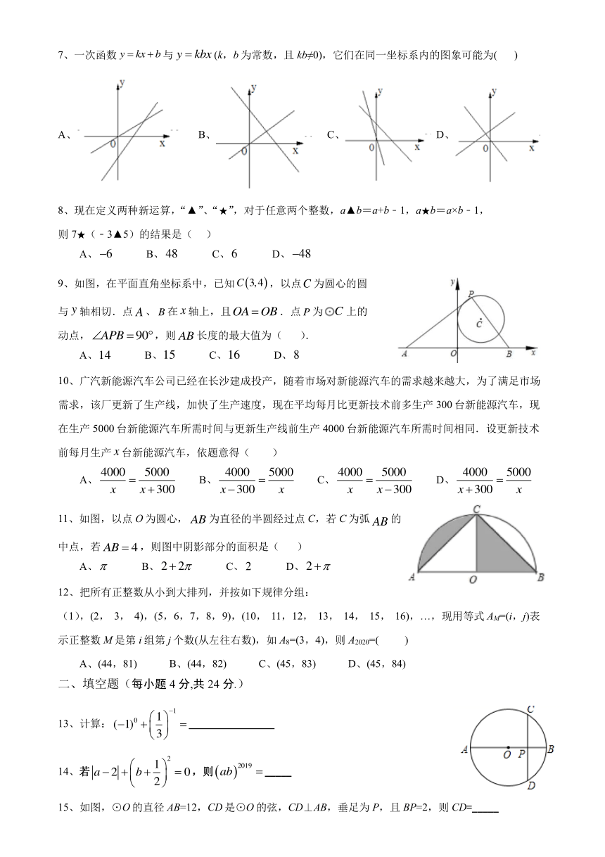 四川省北川县2023-2024学年高一上学期入学考试数学试题（PDF版含答案）