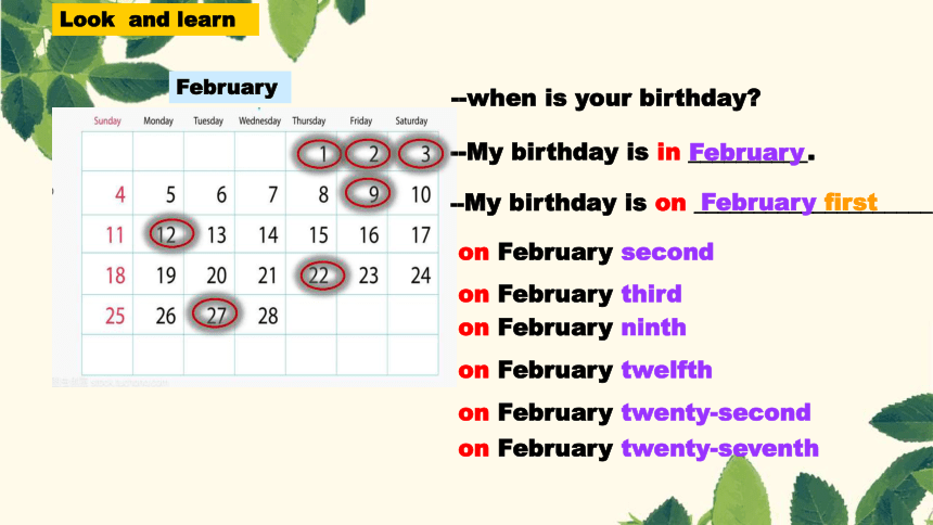 Unit 8 When is your birthday Section A 1a-1c课件(共26张PPT)