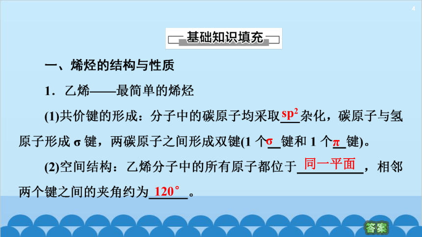 2.2.1烯烃 课件(共55张PPT)化学人教版（2019）选择性必修第三册