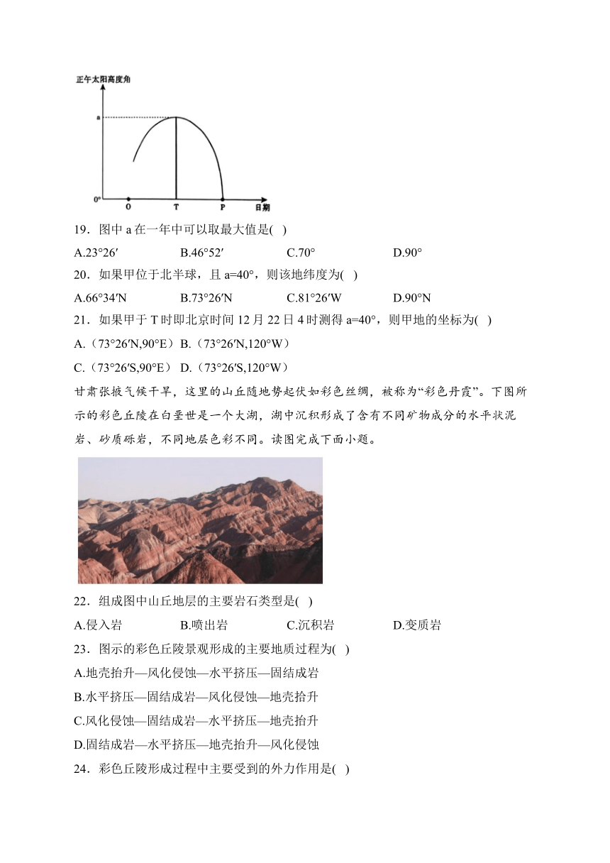 江西省宜丰中学2023-2024学年高一下学期开学考试（创新部）地理试卷(含解析)