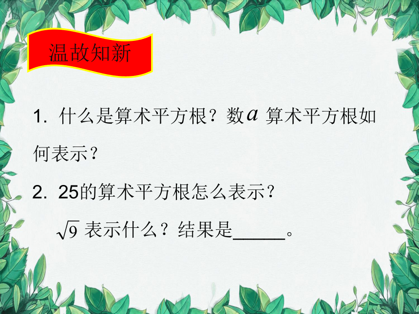 北师大版数学八年级上册 2.2平方根  课件(共19张PPT)