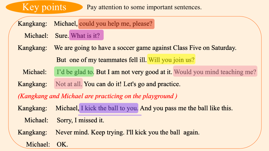 Unit 1 Topic 2 I'll kick you the ball again Section A 课件(共24张PPT)