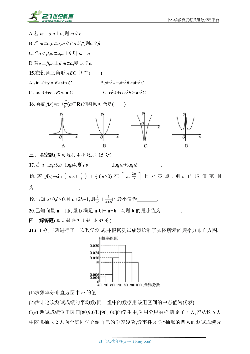 2024普通高中学业水平考试数学模拟卷2（含解析）