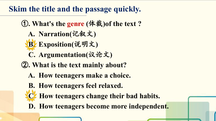 人教版（2019）选择性必修第三册Unit2 Healthy Lifestyle Reading and Thinking课件(共43张PPT，内镶嵌视频)