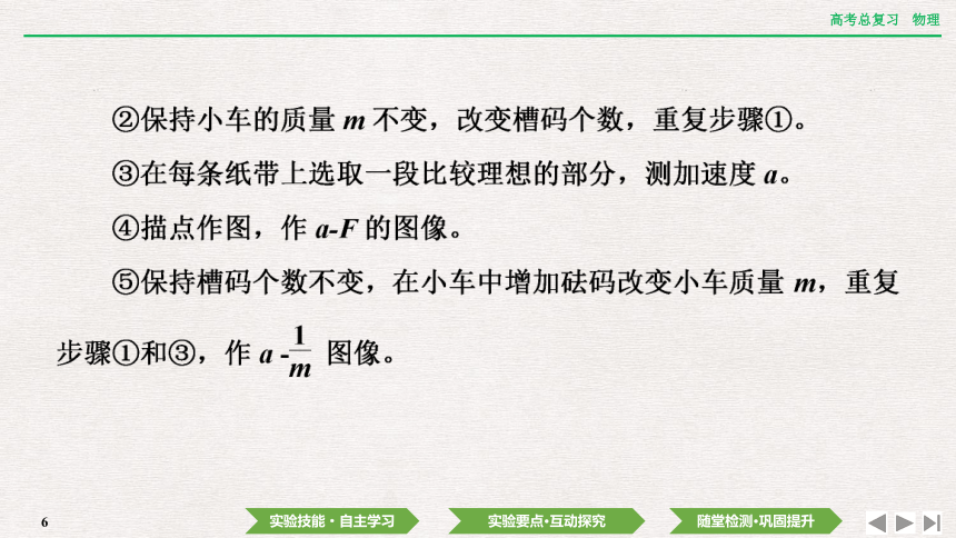 2024年高考物理第一轮复习课件(共42张PPT)：第三章 实验四　探究加速度与物体受力、物体质量的关系