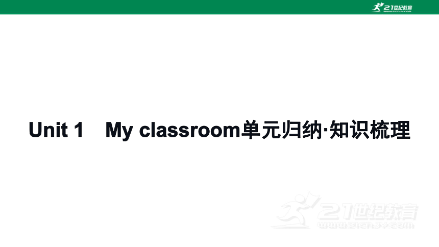 人教PEP英语四年级上册期中复习 单元归纳·知识梳理  课件(共19张PPT)