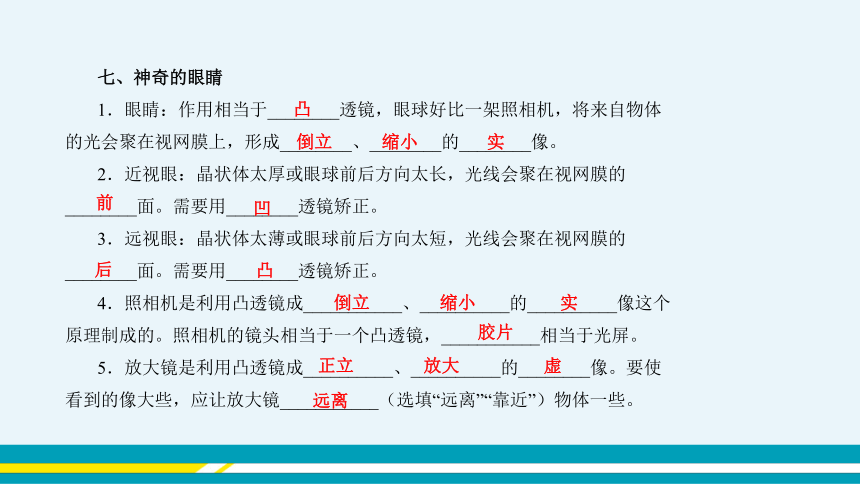 【轻松备课】沪科版物理八年级上 第四章 多彩的光 复习课 教学课件