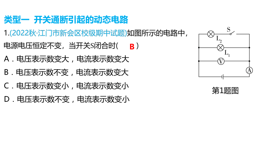 2024年中考物理一轮教材复习（广州专用）专题五 动态电路分析（共16张PPT）