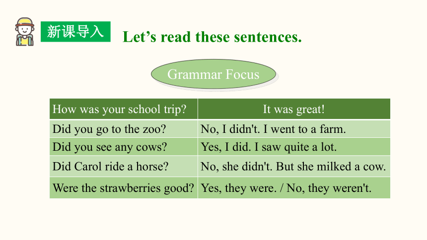 Unit 11  How was your school tripSection A Grammar Focus-3b课件(共27张PPT) 人教版英语七年级下册