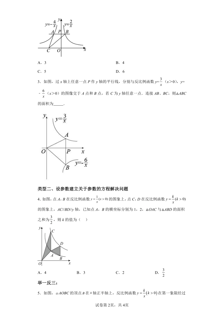 专题26.11“设参求值”解决反比例函数问题 知识讲解（含解析）2023-2024学年九年级数学下册人教版专项讲练