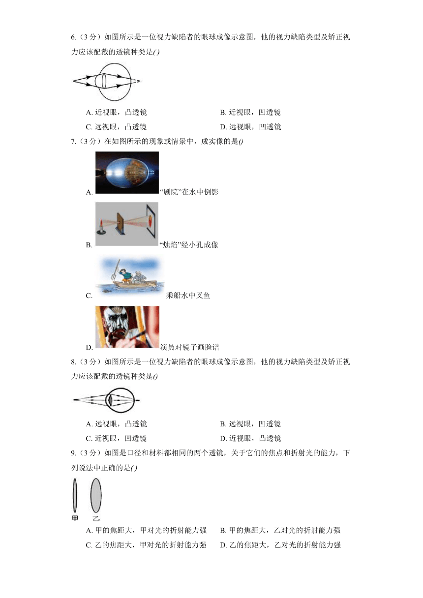 人教版物理八年级上册《第5章 透镜及其应用》巩固提升（含答案）