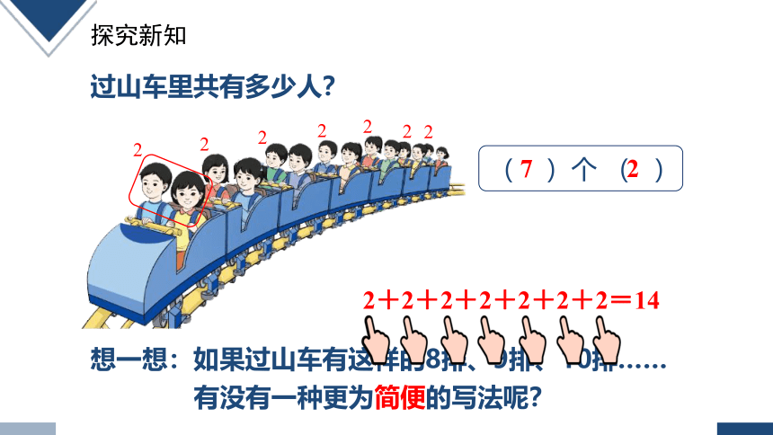 2023秋人教版二年级数学上册 《乘法的初步认识》（课件）(共15张PPT)