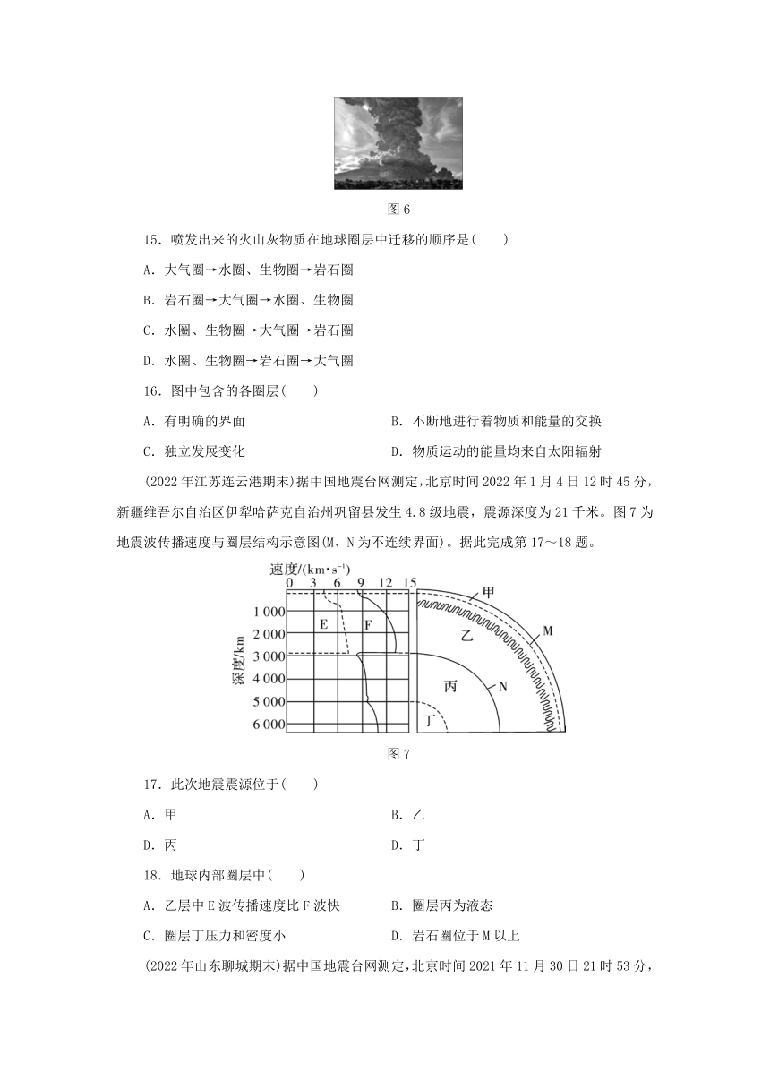 新人教版必修第一册2024版高中地理第1章宇宙中的地球综合检测卷（含解析）