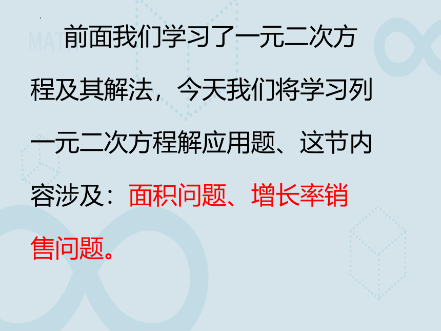 2023--2024学年人教版九年级数学上册21.3《实际问题与一元二次方程》第2课时 课件(共19张PPT)