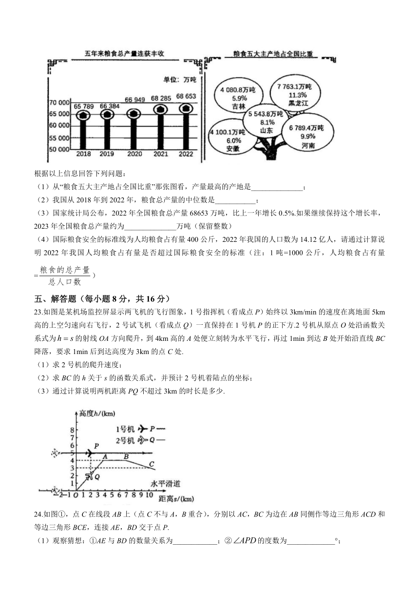 2024年吉林省四平市第三中学校中考模拟预测数学试题（含答案）