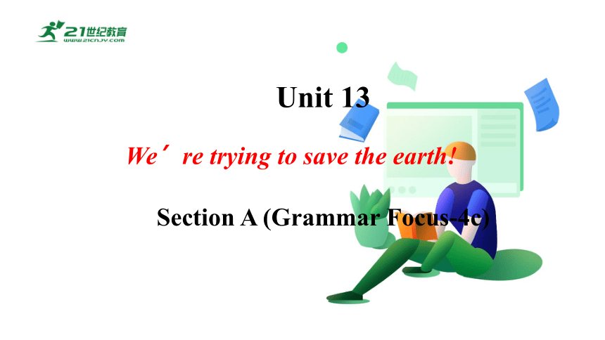 【新课标】Unit 13 SectionA(Grammar Focus-4c)课件（新目标九年级Unit13We’re trying to save the earth)