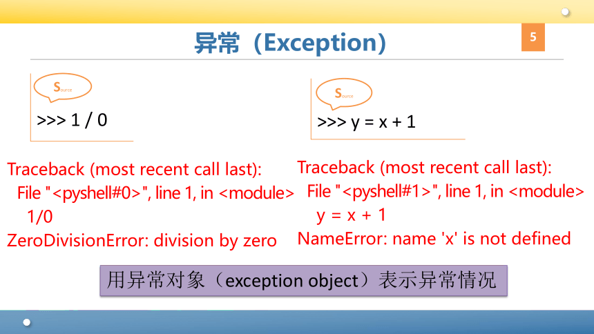 Python程序设计教程课件-第九章异常 课件(共49张PPT)