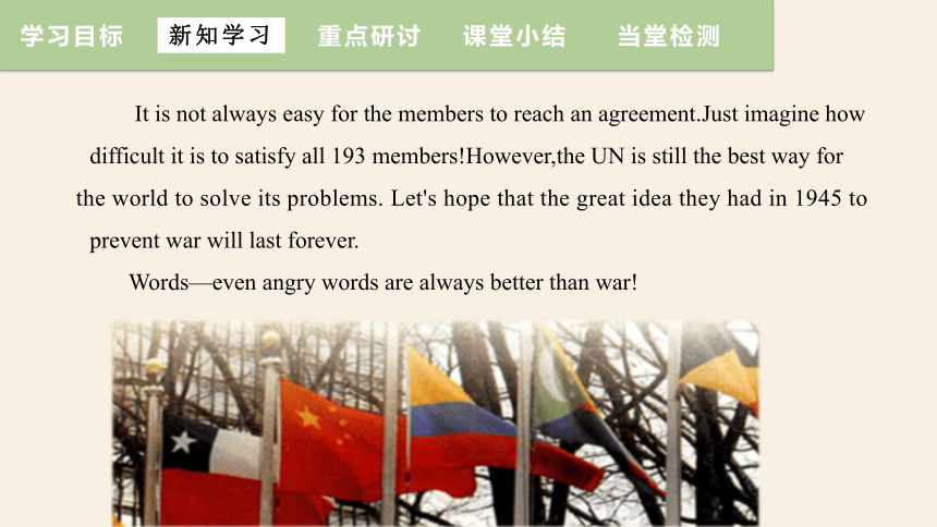 Unit 7 Lesson 40 The UN — The Power of Words  课件(共18张PPT)