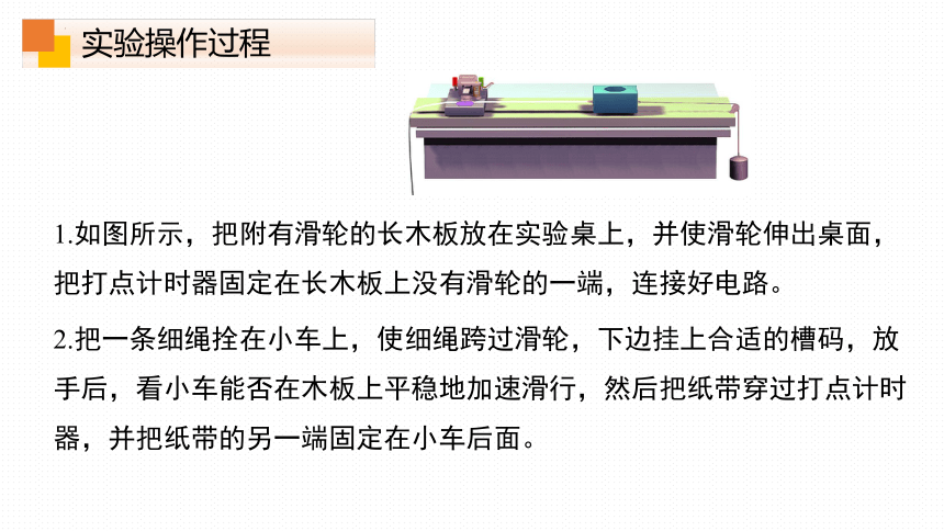 物理人教版（2019）必修第一册2.1实验：探究小车的速度随时间变化的规律（共20张ppt）