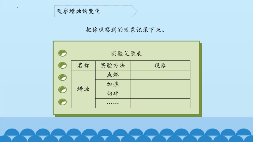 科学五年级下册青岛版21 蜡烛的变化 课件(共12张PPT)