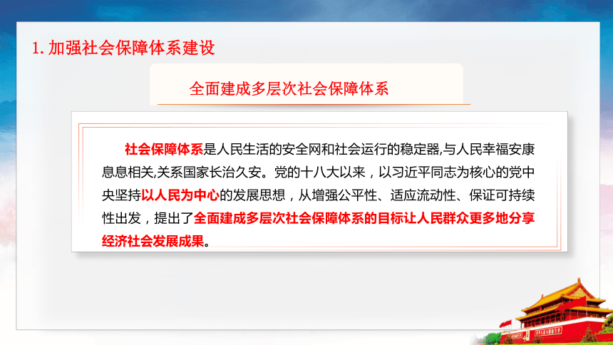 第12课《增进民生福祉》第2框《健全社会保障》课件 2023-2024学年 中职高教版（2023）中国特色社会主义