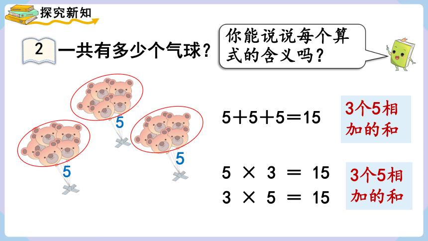 人教二年级数学上册    4.1 乘法的初步认识（2） 课件（共11张PPT）