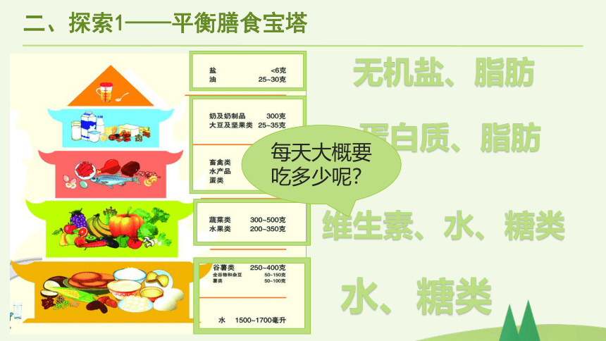 教科版四年级上册科学2.6 营养要均衡（课件）(共14张PPT)