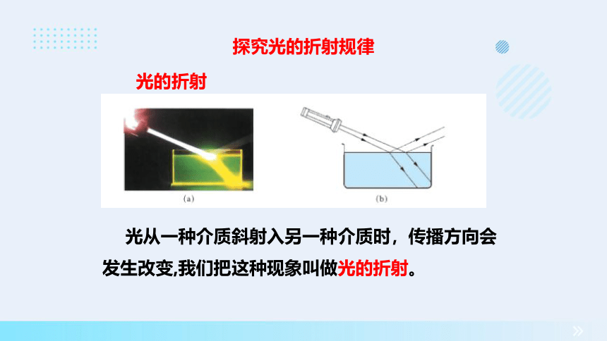 2023-2024学年沪粤版物理八上同步教学 3.4探究光的折射规律（同步课件）(共26张PPT)