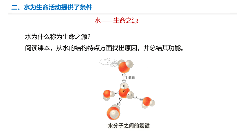 高中生物 浙科版 必修一（2019）1.1 水和无机盐是构成细胞的重要无机物课件(共33张PPT)