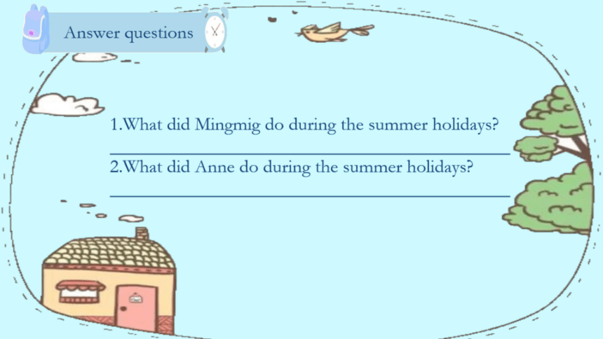 Unit 1 What did you do during the holidays Part A&B课件（希沃版+图片版PPT)