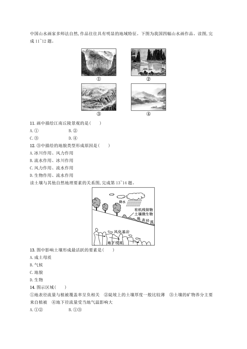 新教材2023-2024学年高中地理模块综合测评B（含答案）中图版必修第一册