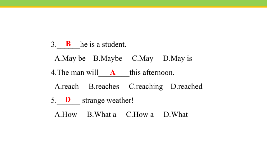 Unit 1 Lesson 1 How's the Weather课件(共24张PPT) 2023-2024学年冀教版英语八年级下册