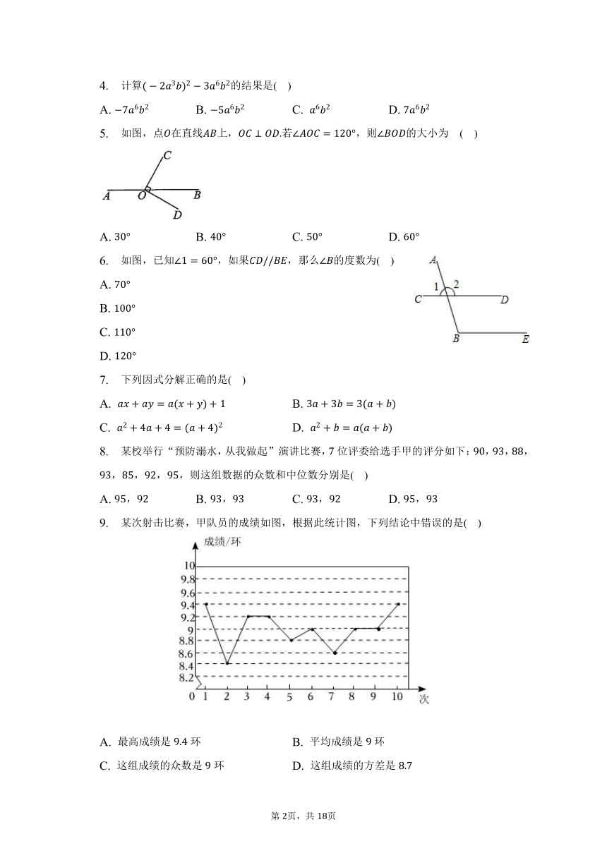 2022-2023学年湖南省怀化市会同县七年级（下）期末数学试卷（含解析）