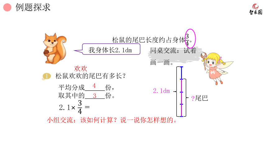 人教版小数六年级上册 1.3 分数乘法--小数乘分数 课件