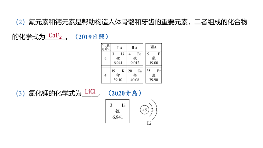 2024年山东省中考化学一轮复习主题八 物质组成的表示课件(共34张PPT)