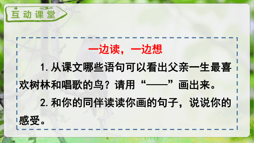 23.《父亲、树林和鸟》第二课时课件（共35张PPT）