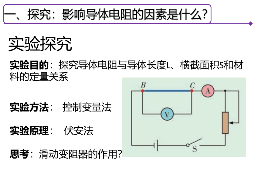 3.2 决定导体电阻大小的因素 课件(共19张PPT) 物理粤教版（2019）必修第三册