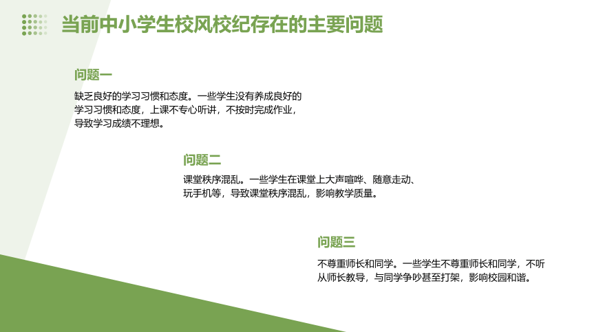 中小学生校风校纪整顿主题学习班会课件(共27张PPT)