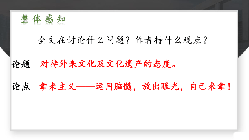 语文统编版必修上册12《拿来主义》（共40张ppt）