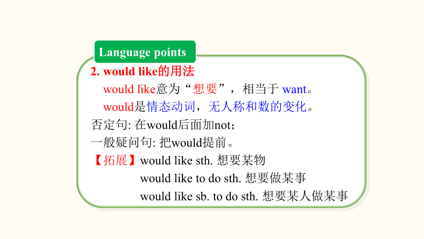 Unit 10 I'd like some noodles Section A 1a-1c课件＋音频(共40张PPT)人教版英语七年级下册