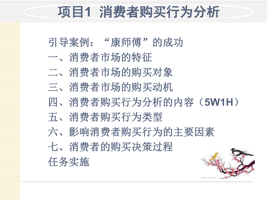 模块3  分析顾客购买行为 课件(共30张PPT)- 《市场营销项目化教程》同步教学（轻工业版）