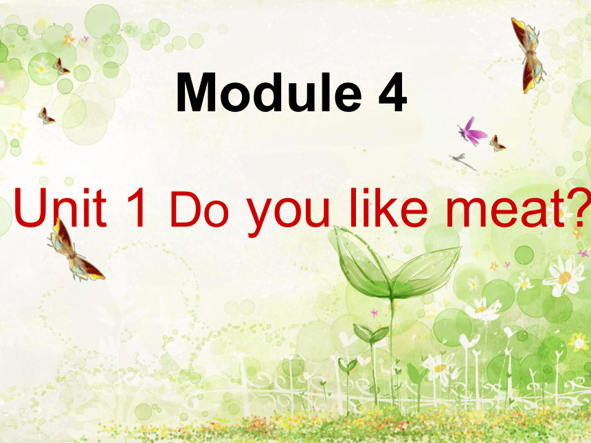Module4 Unit 1 Do you like meat？课件（共14张PPT）